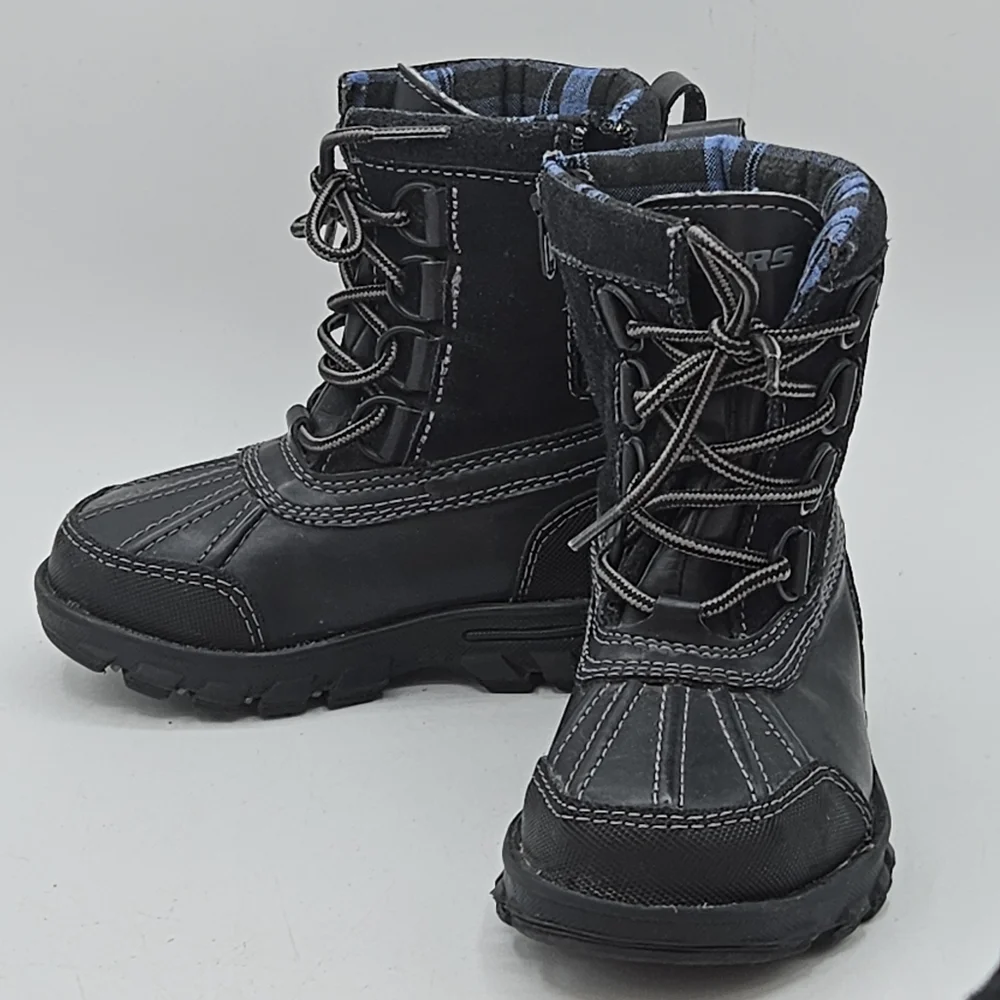 Sketchers Skx Black Waterproof Winter Boots Size 6